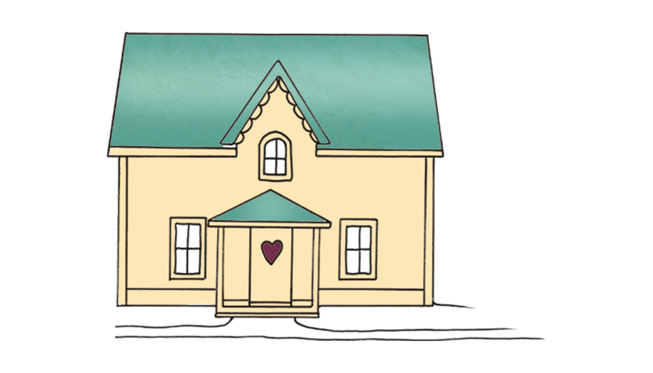 Illustration av ett hus