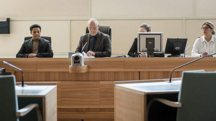 Bild på en domarbänk