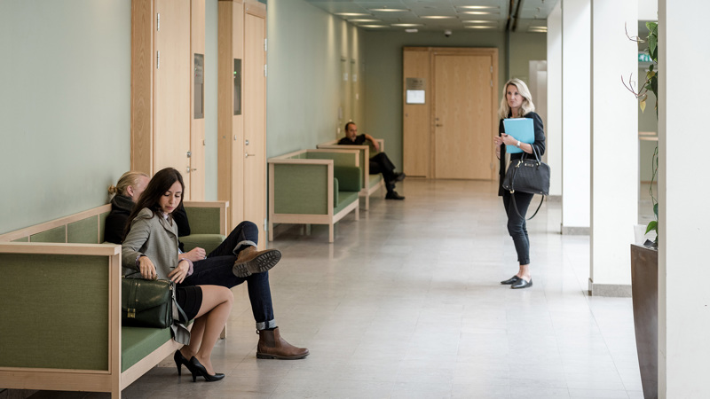 Bild på ett väntrum